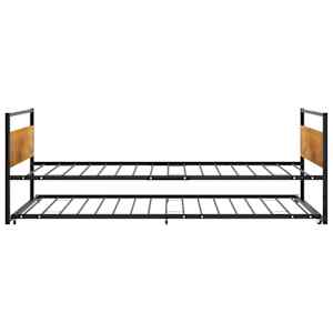 Rám vysouvací postele černý kov 90 x 200 cm - obrázek 5