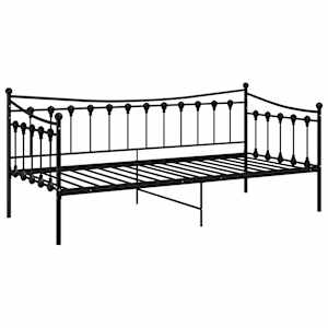 Rám pohovky i postele bez matrace černý kovový 90 x 200 cm - obrázek 3