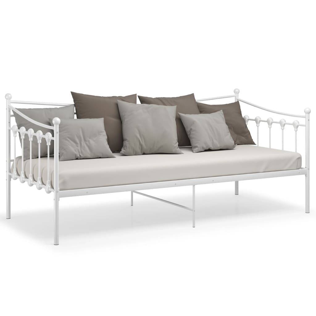 Sofa Bed Frame White Metal 90x200 Cm VidaXL 15 width=274
