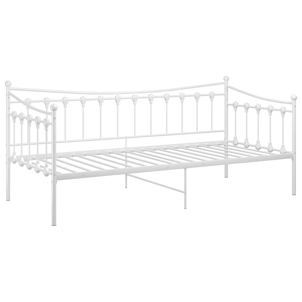 Sofa Bed Frame White Metal 90x200 Cm VidaXL 16 width=274