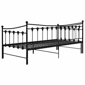 Rám vysouvací postele/pohovky černý kovový 90 x 200 cm - obrázek 10