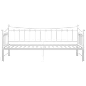 Rám vysouvací postele/pohovky bílý kovový 90 x 200 cm - obrázek 4