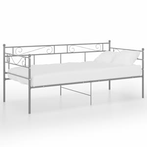 vidaXL diivanvoodiraam hall metall 90 x 200 cm