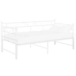 Rám vysouvací postele/pohovky bílý kovový 90 x 200 cm - obrázek 2