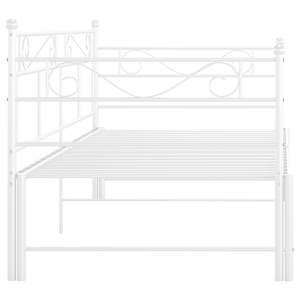 Rám vysouvací postele/pohovky bílý kovový 90 x 200 cm - obrázek 8