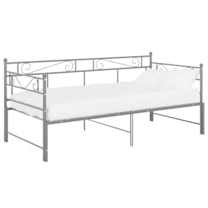 vidaXL lahtik&auml;iv diivanvoodiraam hall metall 90 x 200 cm