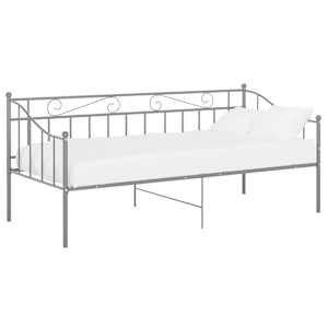 vidaXL diivanvoodiraam hall metall 90 x 200 cm