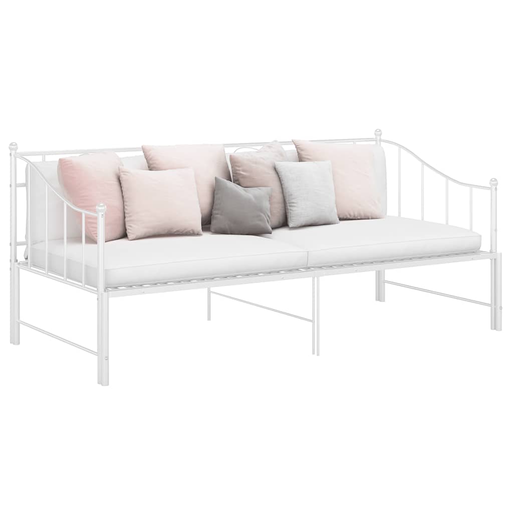 vidaXL Vuodesohvan runko valkoinen metalli 90x200 cm