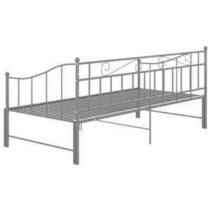 Rám vysouvací postele/pohovky šedý kovový 90 x 200 cm - obrázek 9