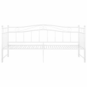 Rám vysouvací postele/pohovky bílý kovový 90 x 200 cm - obrázek 7