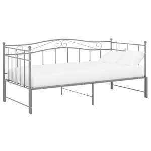 vidaXL lahtik&auml;iv diivanvoodiraam hall metall 90 x 200 cm