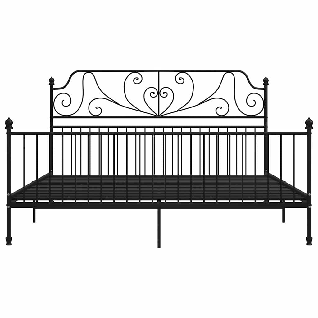 Thumbnail - vidaXL Bettgestell Schwarz Metall 200x200 cm