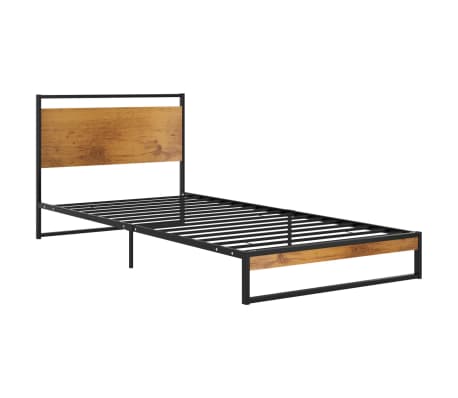 vidaXL &Pi;&lambda;&alpha;ί&sigma;&iota;&omicron; &Kappa;&rho;&epsilon;&beta;&alpha;&tau;&iota;&omicron;ύ 90 x 200 &epsilon;&kappa;. &Mu;&epsilon;&tau;&alpha;&lambda;&lambda;&iota;&kappa;ό