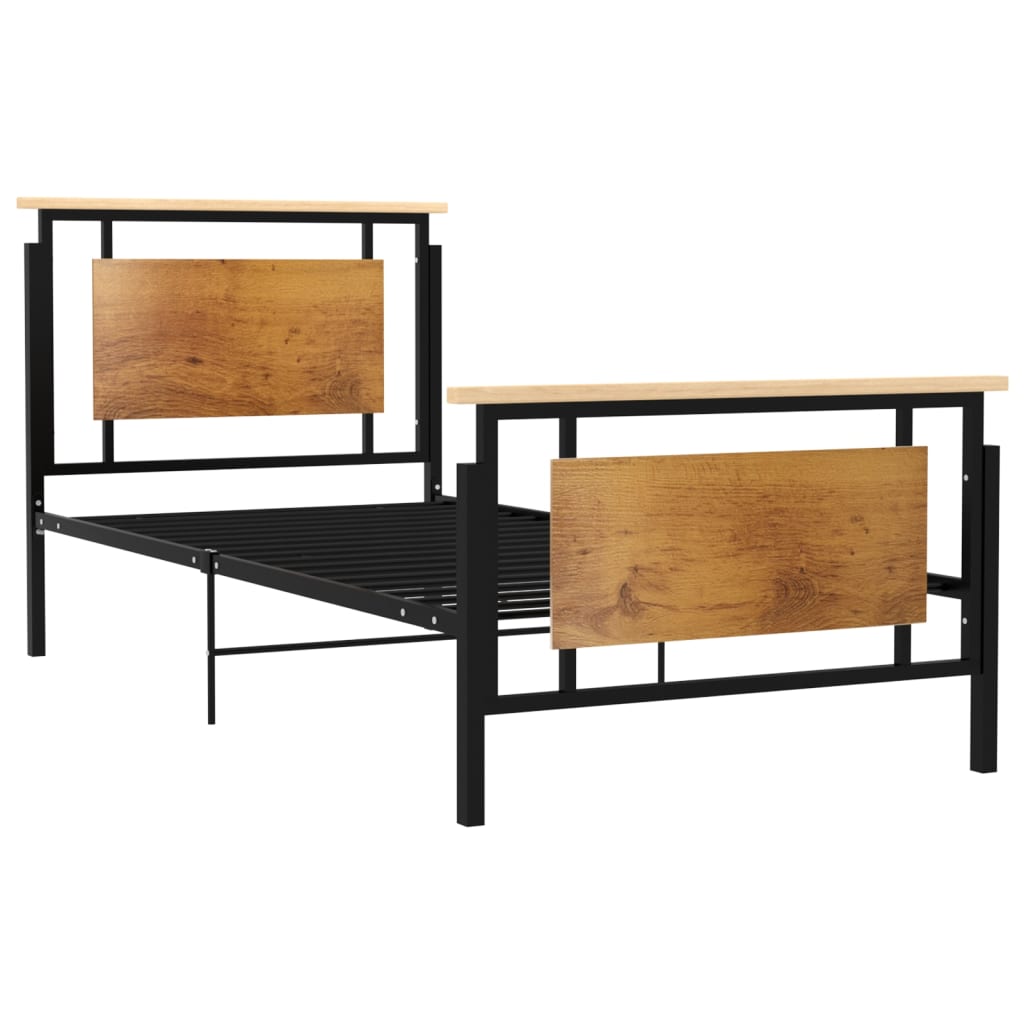 

vidaXL Bedframe metaal 90x200 cm