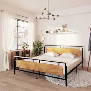 Posteljni okvir kovinski 200x200 cm