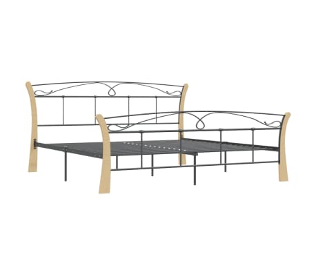 vidaXL Sengeramme svart metall 180x200 cm