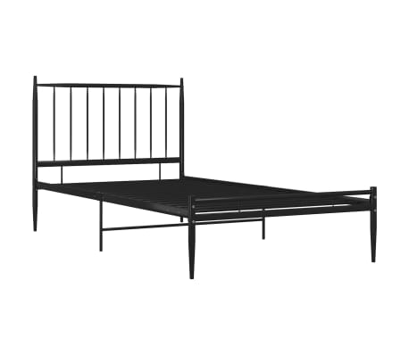 vidaXL Lovos rėmas, juodos spalvos, 100x200cm, metalas