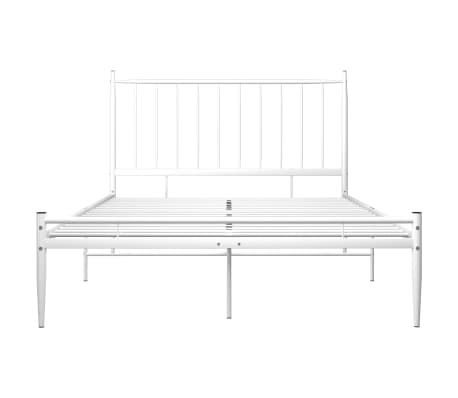 vidaXL Sengeramme hvit metall 120x200 cm