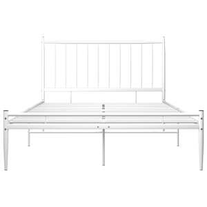 vidaXL Sengeramme hvit metall 120x200 cm