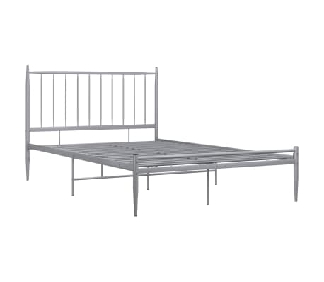 vidaXL Πλαίσιο Κρεβατιού Γκρι 120 x 200 εκ. Μεταλλικό