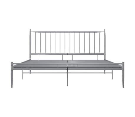vidaXL Sengeramme uten madrass grå metall 140x200 cm