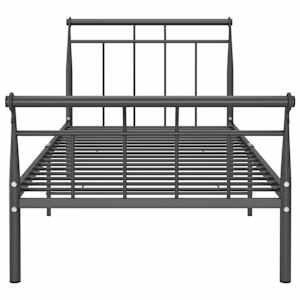 Rám postele černý kovový 100 x 200 cm - obrázek 4