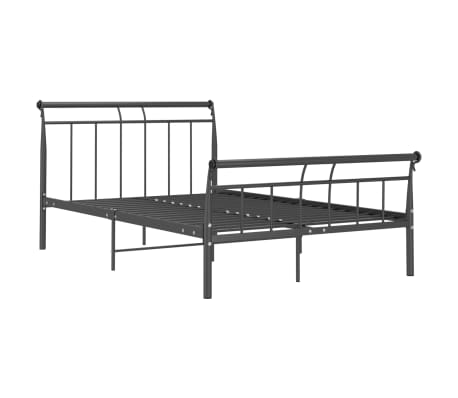 vidaXL Estrutura de cama 120x200 cm metal preto