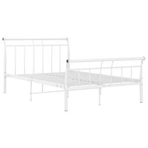 vidaXL Sengeramme hvit metall 120x200 cm
