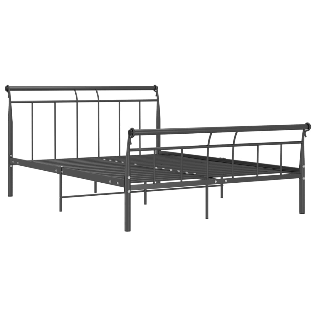 vidaXL Bedframe metaal zwart 140x200 cm afbeelding