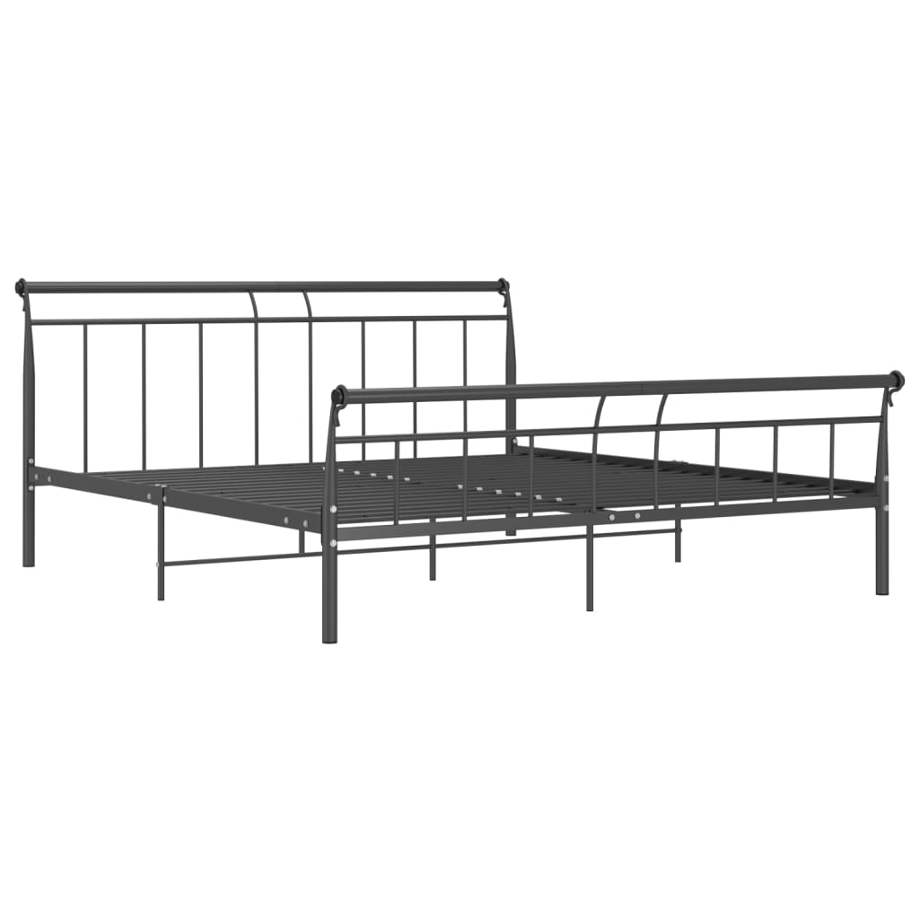 

vidaXL Bedframe metaal zwart 160x200 cm