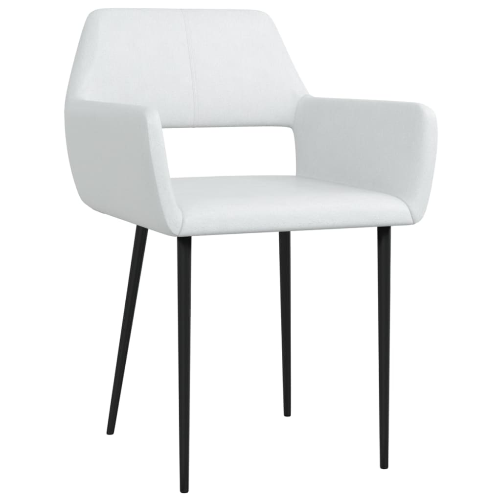 

vidaXL Eetkamerstoelen 6 st kunstleer wit