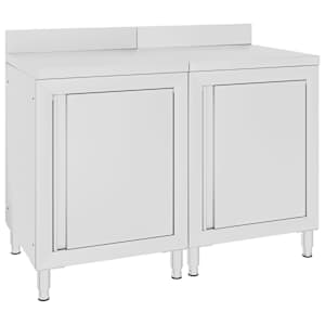 Gastro pracovní stůl se skříňkou 120 x 60 x 96 cm nerezová ocel - obrázek 1
