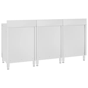 Gastro pracovní stůl se skříňkou 180 x 60 x 96 cm nerezová ocel - obrázek 4