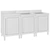 vidaXL kommertsk&ouml;&ouml;gi valamukomplekt 180 x 60 x 96 cm, roostevaba teras