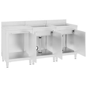 Gastro kuchyňská dřezová skříňka 180 x 60 x 96 cm nerezová ocel - obrázek 4