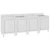 vidaXL kommertsk&ouml;&ouml;gi valamukomplekt 240 x 60 x 96 cm, roostevaba teras
