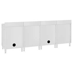 Gastro kuchyňská dřezová skříňka 240 x 60 x 96 cm nerezová ocel - obrázek 5