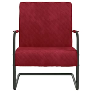 vidaXL Gembinė kėdė, raudonojo vyno spalvos, aksomas