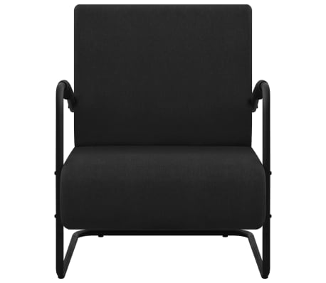 vidaXL Fotelja od tkanine crna