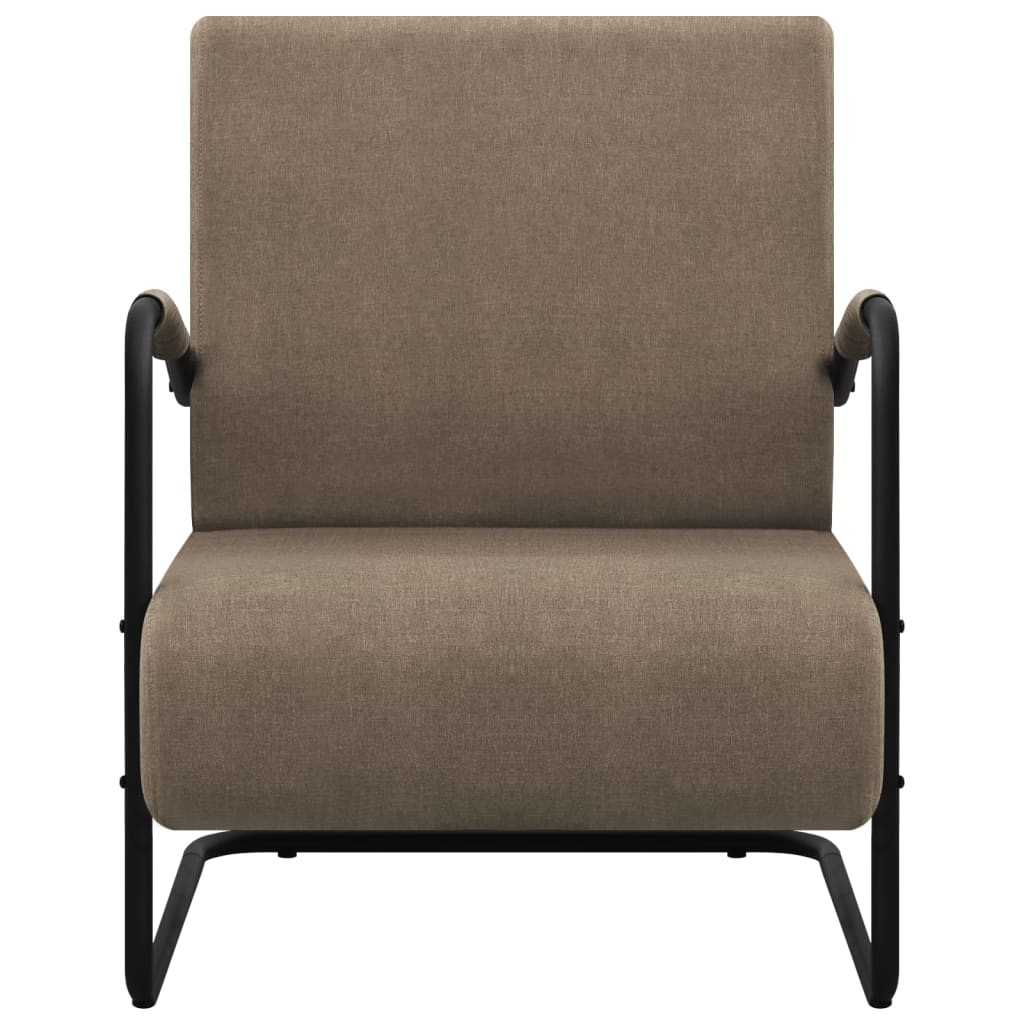

vidaXL Fauteuil stof taupe