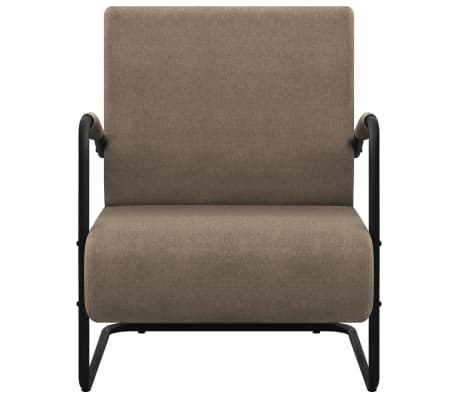 vidaXL Fauteuil Taupe Tissu