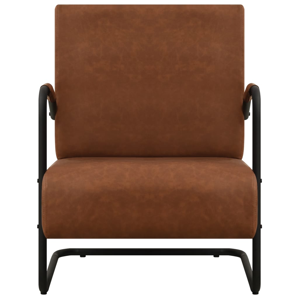 

vidaXL Fauteuil kunstleer lichtbruin