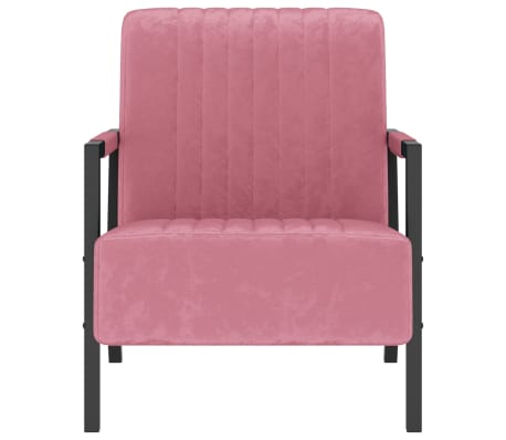 vidaXL Fauteuil fluweel roze