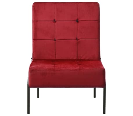 vidaXL Scaun de relaxare, 65x79x87 cm, roșu vin, catifea