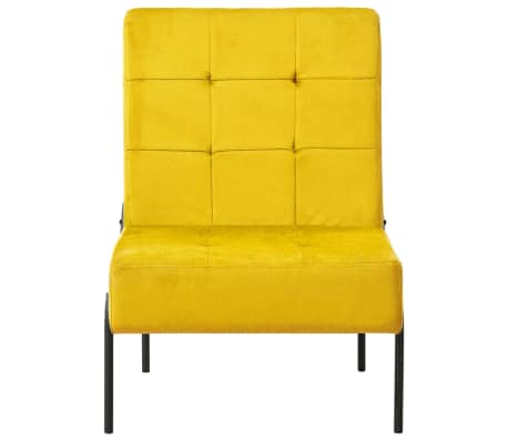 vidaXL Relaxstoel 65x79x87 cm fluweel mosterdgeel