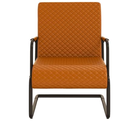 vidaXL barna konzolos műbőr szék