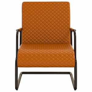 vidaXL barna konzolos műbőr szék