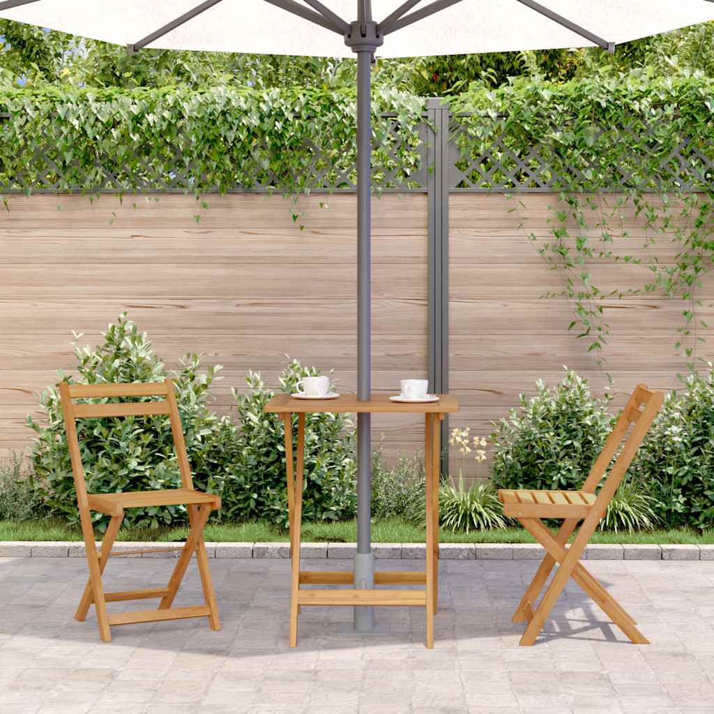 Thumbnail - vidaXL Klappbarer Gartentisch 60x60x75 cm Massivholz Akazie