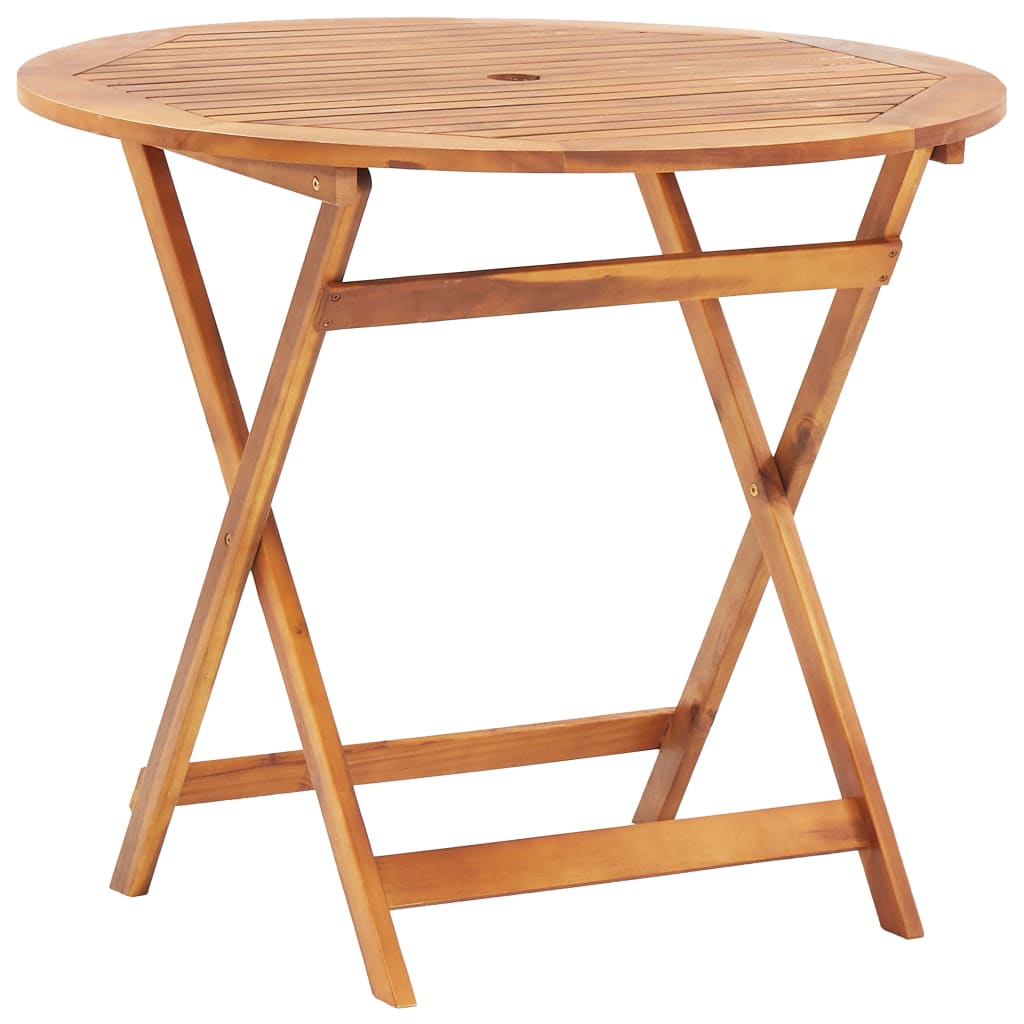

vidaXL Folding Patio Table 35.4"x29.5" Solid Acacia Wood