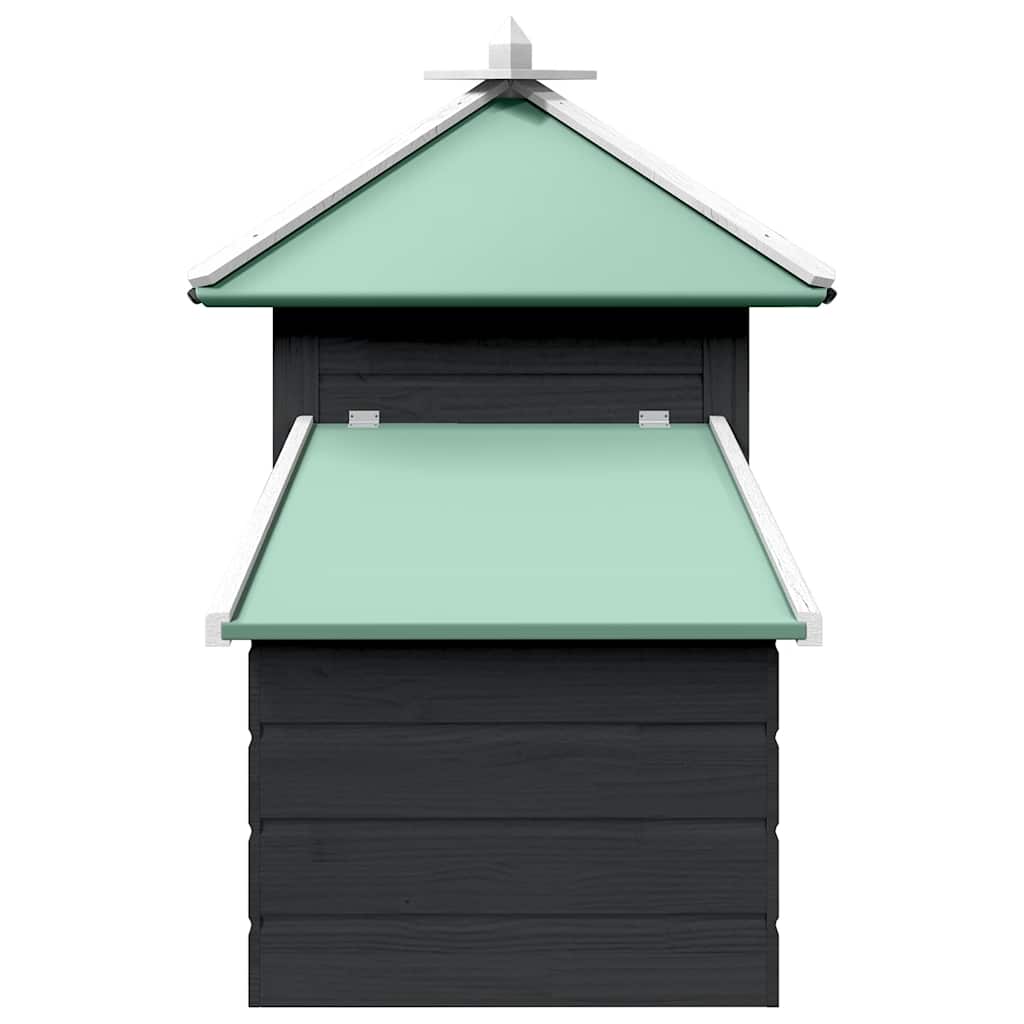 VidaXL Chicken Coop with Nest Box - Large Solid Firwood Outdoor Enclosure vidaXL - Picture 11 of 32